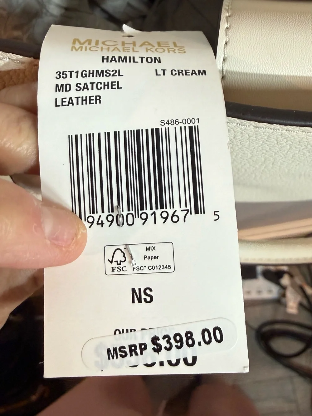 Michael Kors Hamilton medium satchel nwt
